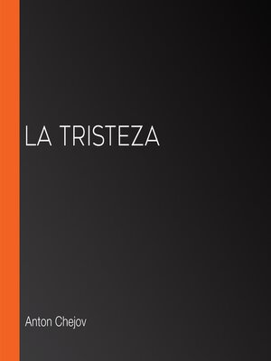 cover image of La tristeza